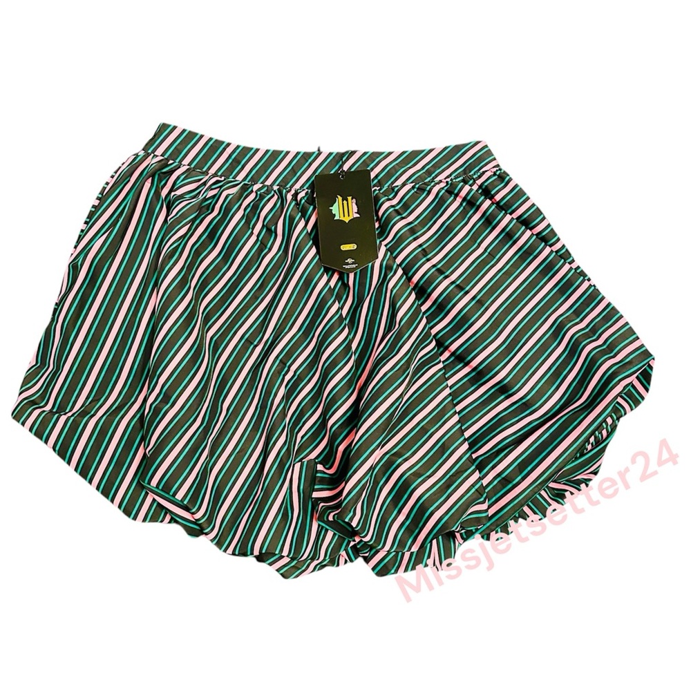 NWT WICKED Green Pink and Black Bubble Skirt Size Small